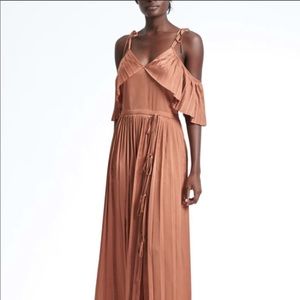 Banana Republic x Olivia Palermo Rose Gold Dress